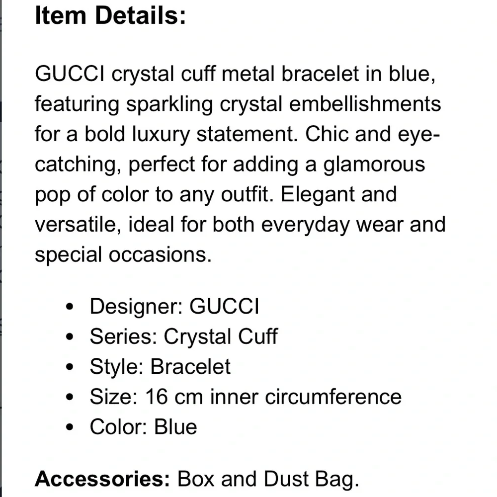 Gucci Women's Turquoise Bangle Full Inclusion - Picture 13 of 15